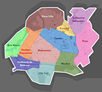 Carte de Lille interactive